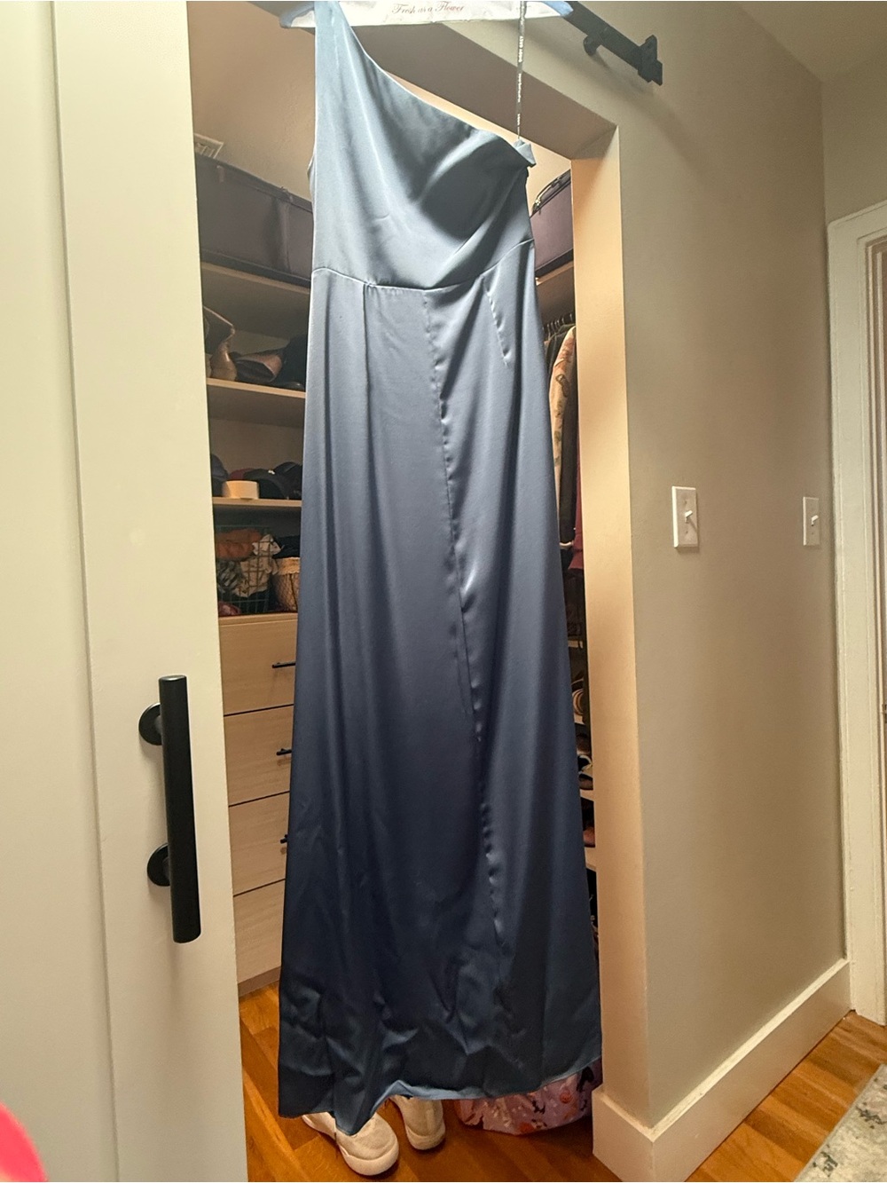 French blue Kira Matte Satin